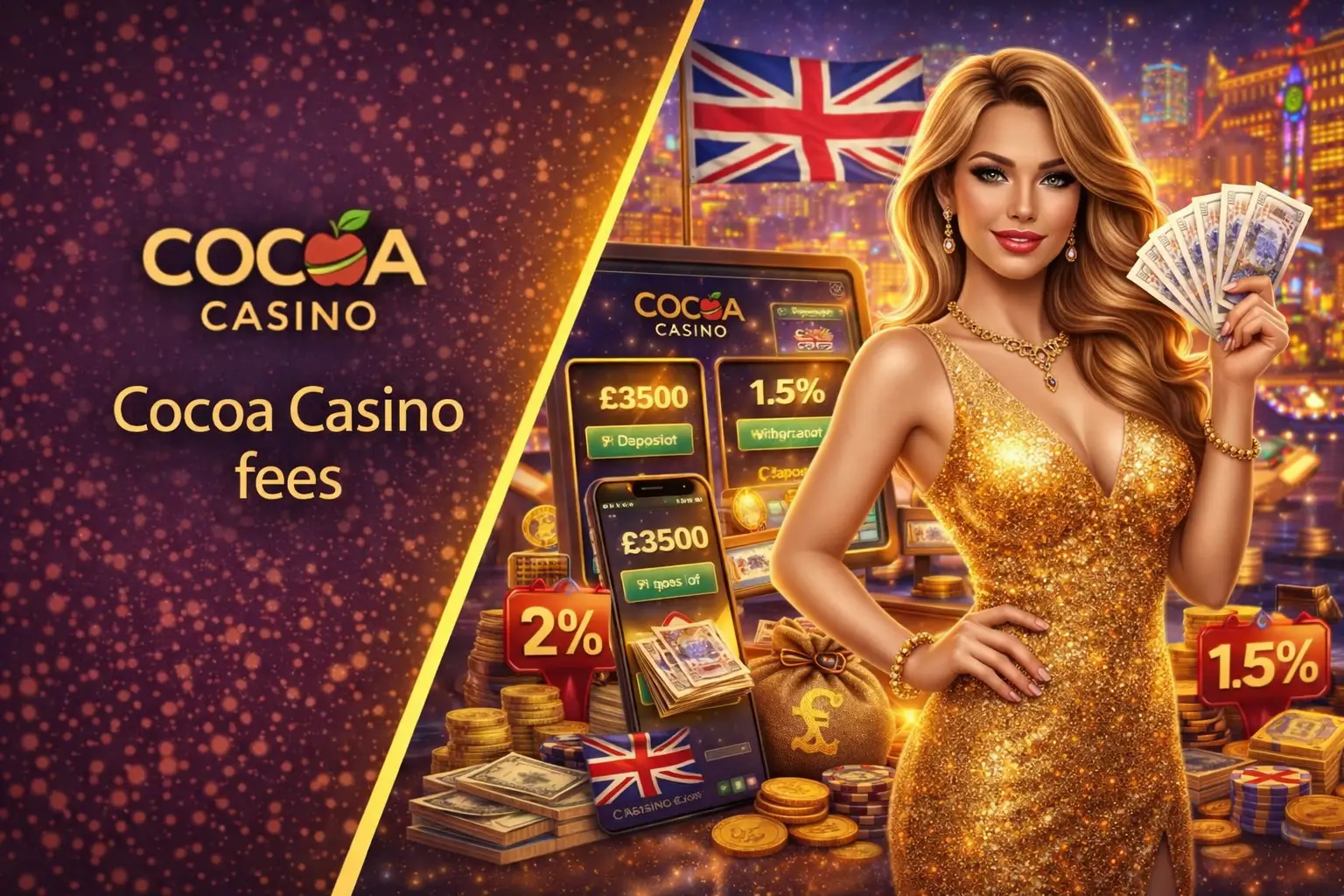 Cocoa Casino fees and account security for UK players